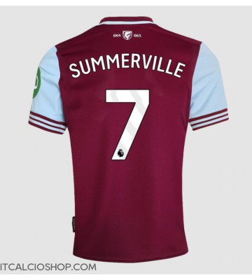 West Ham United Crysencio Summerville #7 Prima Maglia 2024-25 Manica Corta